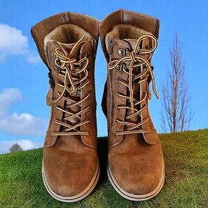 Cliffs by White Mountin Women'ts Lace-up Hiker Style Booties HOPE 8M